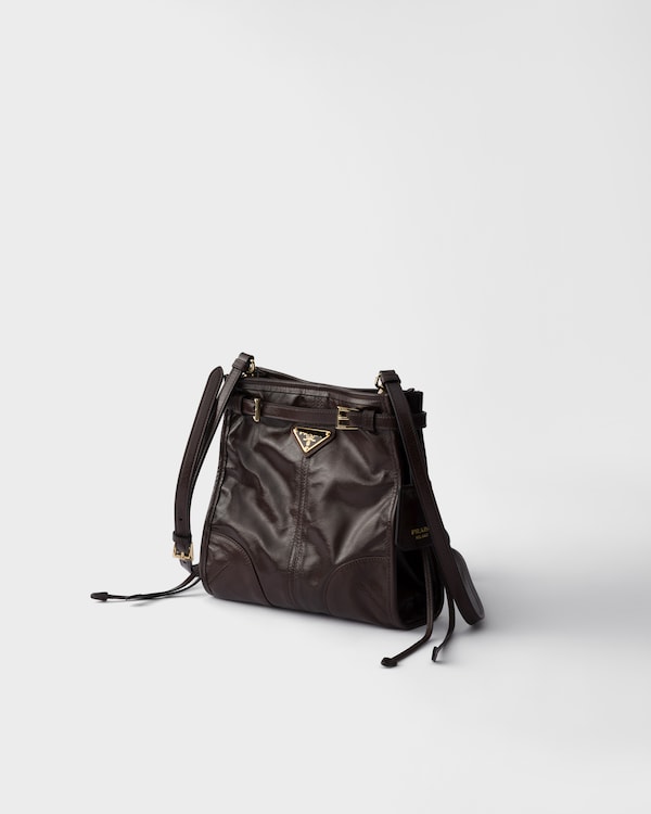 Prada Bonnie leather mini shoulder bag - Dark Brown Prada Bonnie leather mini shoulder bag - Dark Brown