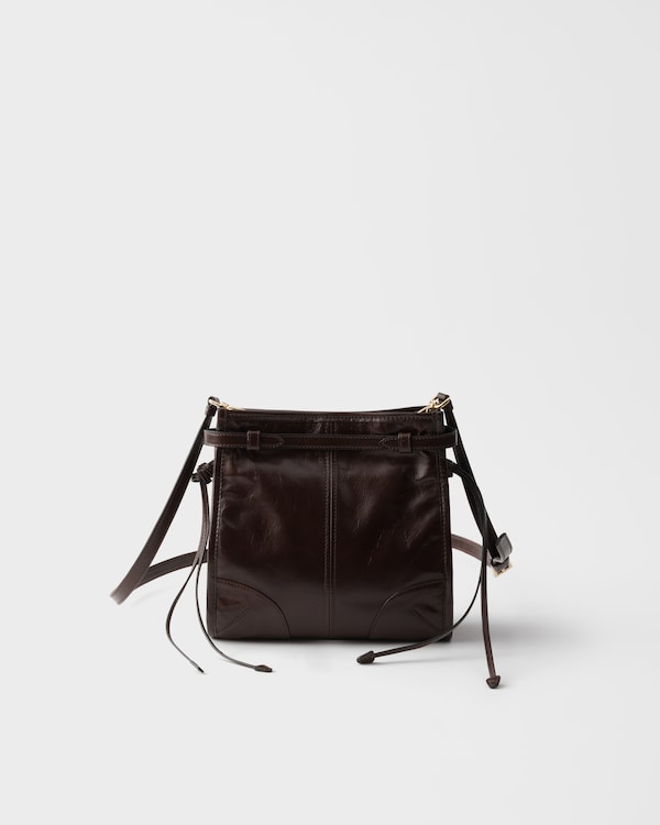 Prada Bonnie leather mini shoulder bag - Dark Brown Prada Bonnie leather mini shoulder bag - Dark Brown