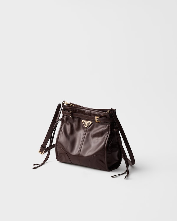 Prada Bonnie leather mini shoulder bag - Dark Brown Prada Bonnie leather mini shoulder bag - Dark Brown