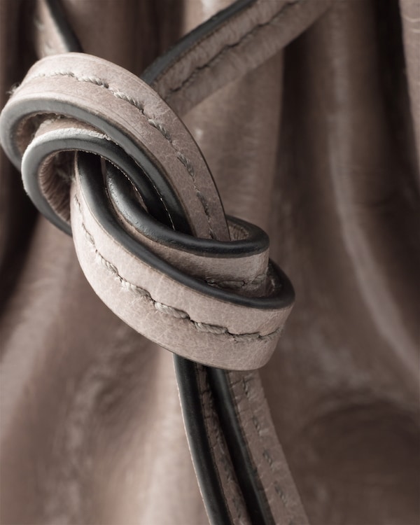 Prada Bonnie皮革迷你掛肩袋 - 青灰色 Prada Bonnie皮革迷你掛肩袋 - 青灰色