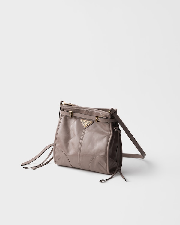 Prada Bonnie皮革迷你掛肩袋 - 青灰色 Prada Bonnie皮革迷你掛肩袋 - 青灰色