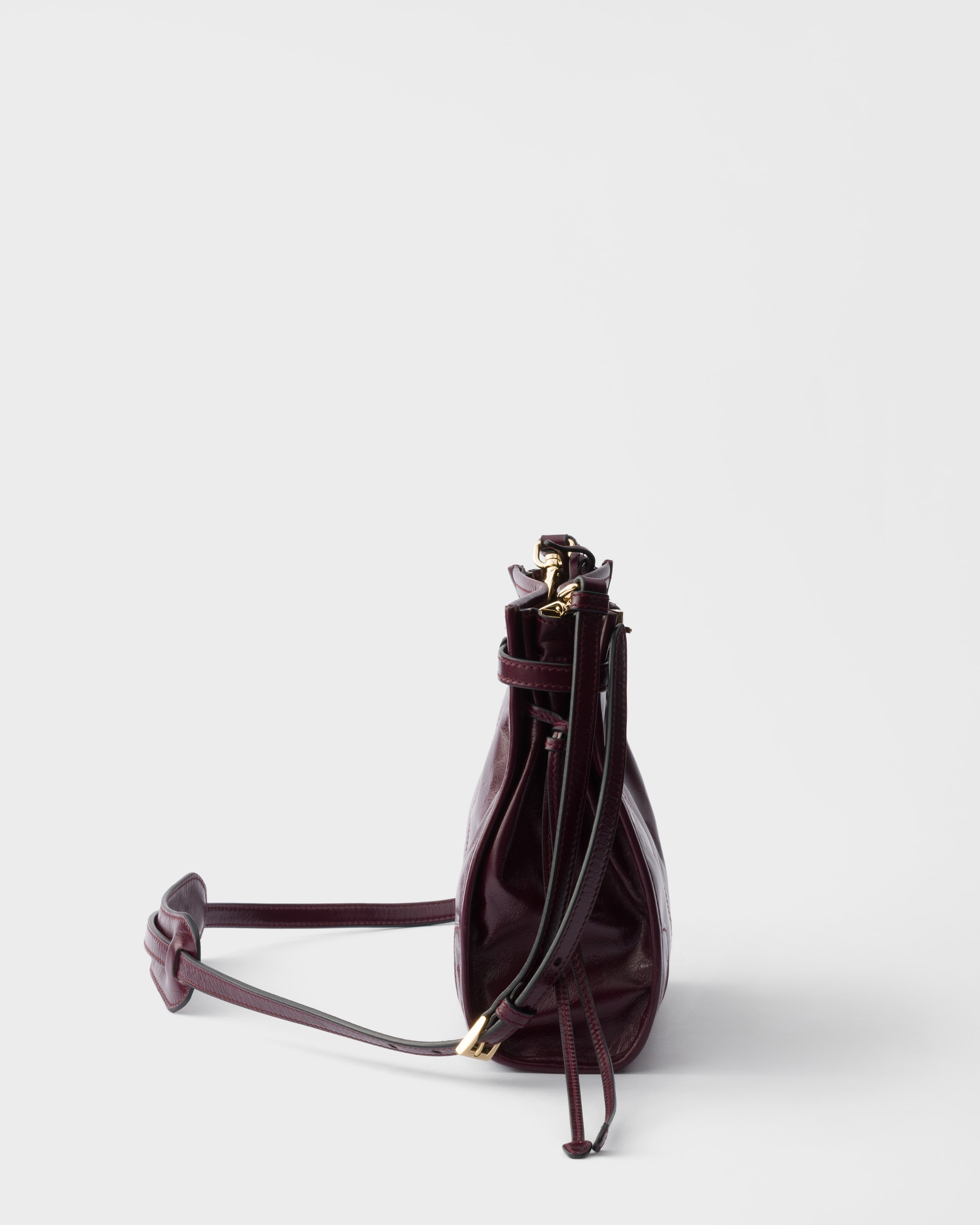 バーガンディ プラダ ボニー レザー ミニ ショルダーバッグ | PRADA - 日本