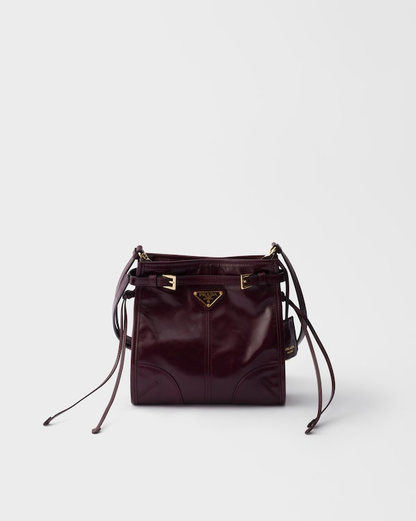 Bandolera minibolso de piel Prada Bonnie - Burdeos Bandolera minibolso de piel Prada Bonnie - Burdeos