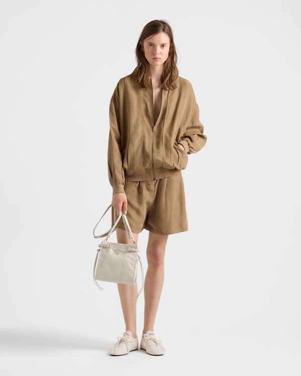 Prada Bonnie leather mini shoulder bag - White Prada Bonnie leather mini shoulder bag - White