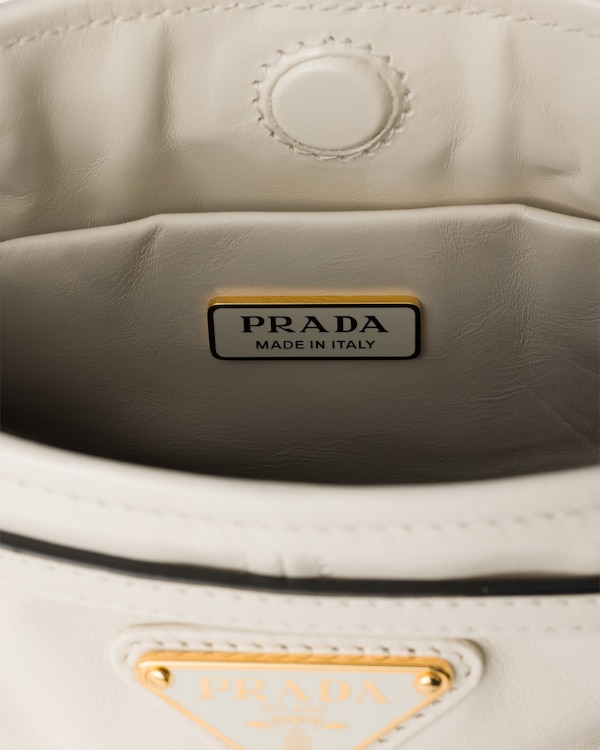 Prada Bonnie leather mini shoulder bag - White Prada Bonnie leather mini shoulder bag - White