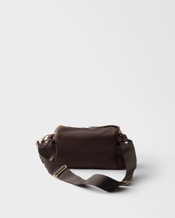 Prada Explore small nappa leather bag - Sienna Prada Explore small nappa leather bag - Sienna