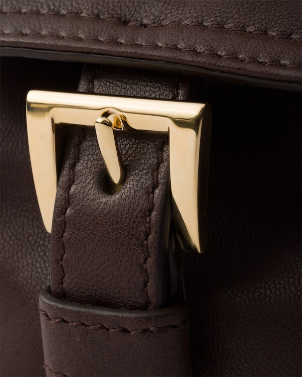 Prada Explore small nappa leather bag - Sienna Prada Explore small nappa leather bag - Sienna