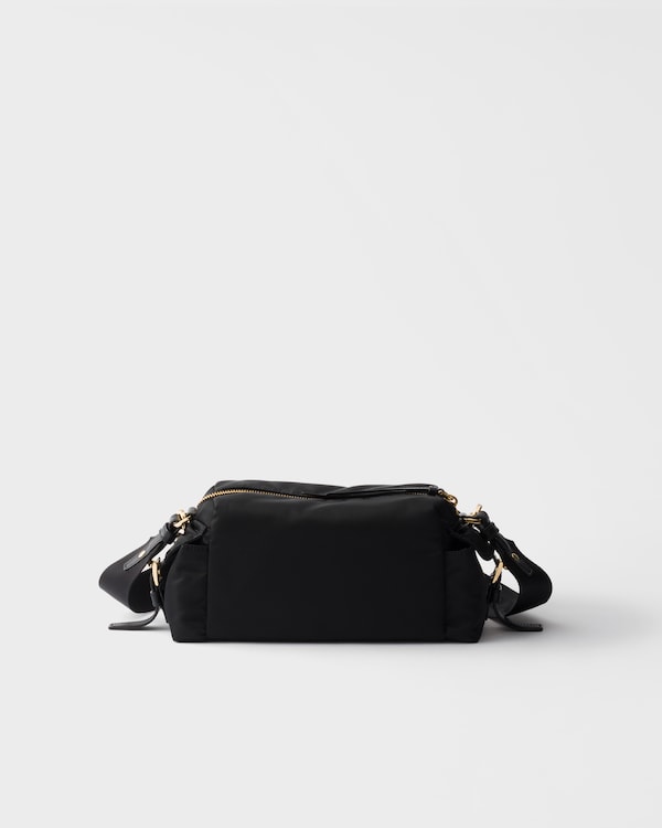 Prada Explore small Re-Nylon and leather shoulder bag - Black Prada Explore small Re-Nylon and leather shoulder bag - Black