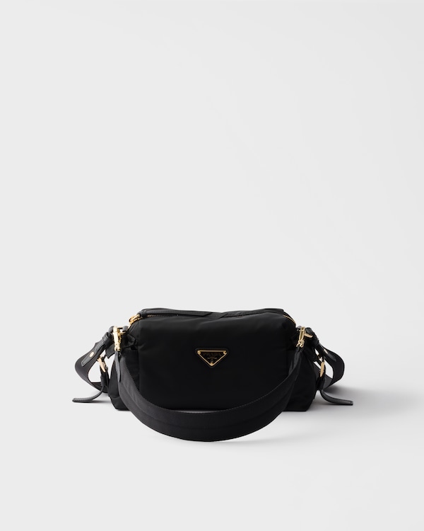 Prada Explore small Re-Nylon and leather shoulder bag - Black Prada Explore small Re-Nylon and leather shoulder bag - Black
