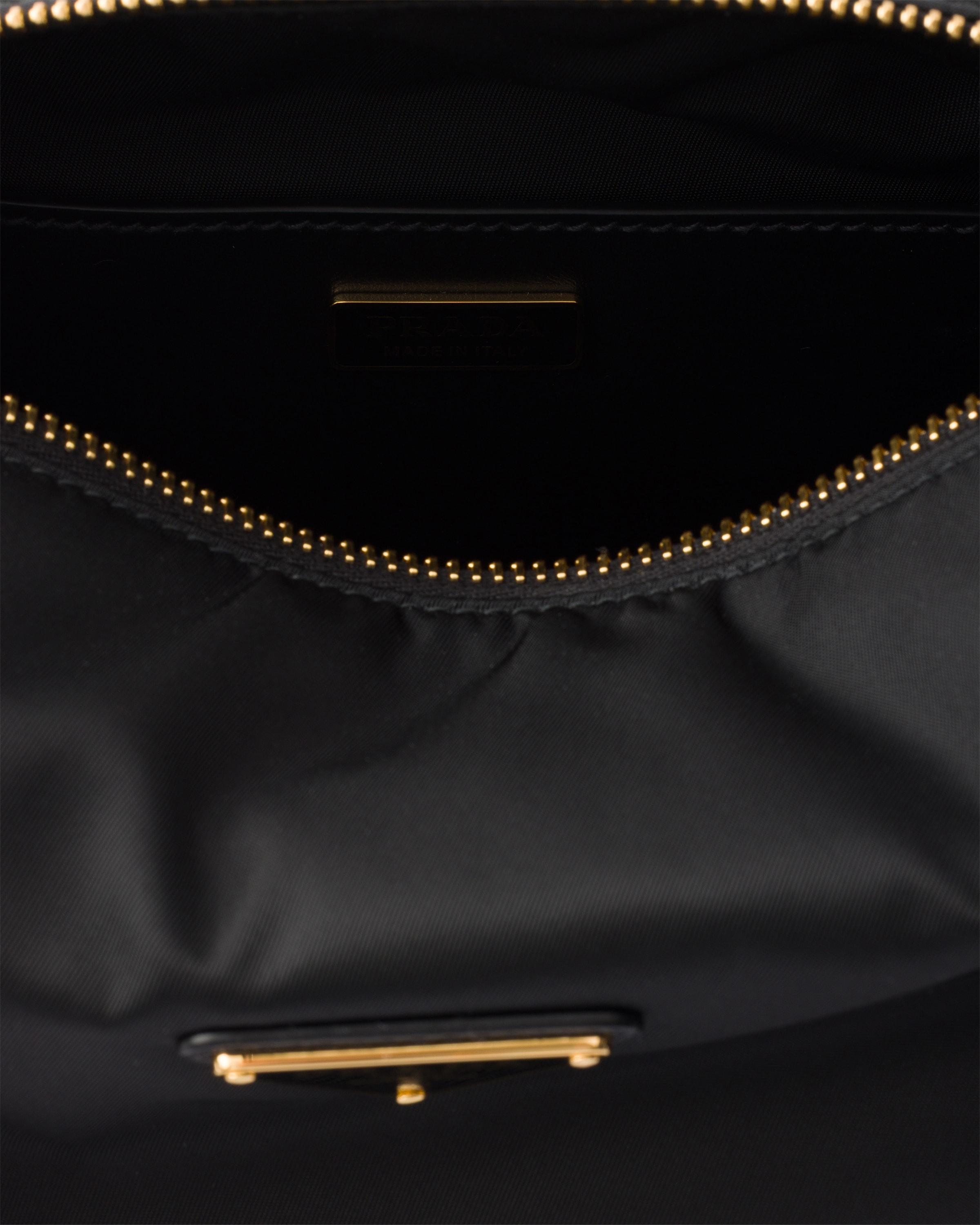 Black Prada Explore Small Re-nylon And Leather Shoulder Bag