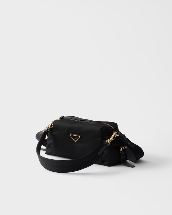 Prada Explore small Re-Nylon and leather shoulder bag - Black Prada Explore small Re-Nylon and leather shoulder bag - Black