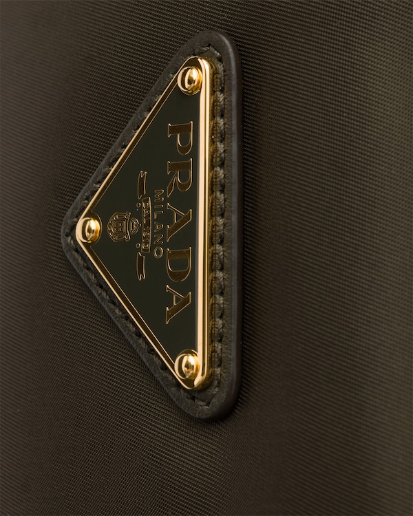 Prada Explore small Re-Nylon and leather shoulder bag - Forest Prada Explore small Re-Nylon and leather shoulder bag - Forest