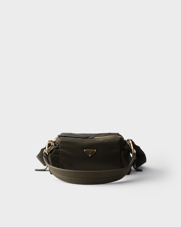 Prada Explore small Re-Nylon and leather shoulder bag - Forest Prada Explore small Re-Nylon and leather shoulder bag - Forest