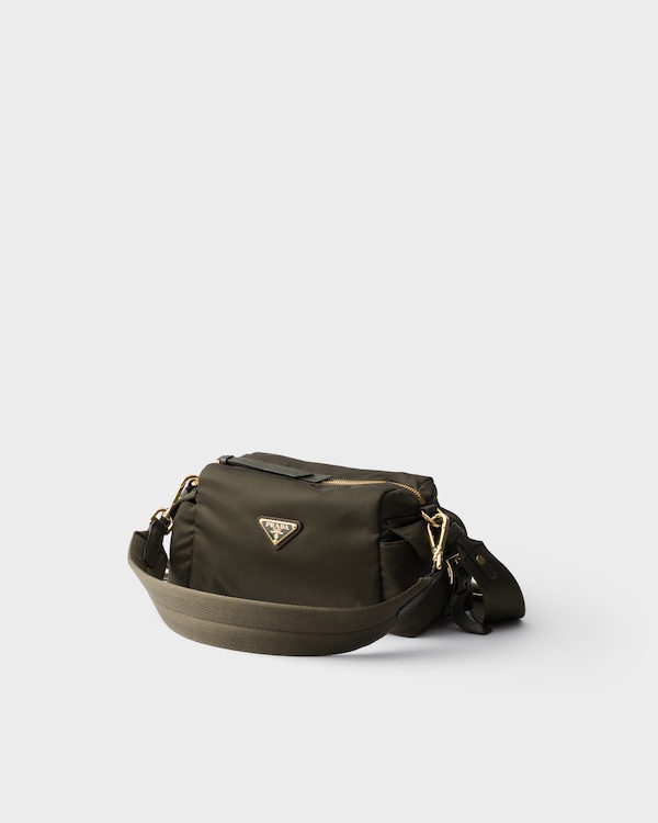 Prada Explore small Re-Nylon and leather shoulder bag - Forest Prada Explore small Re-Nylon and leather shoulder bag - Forest