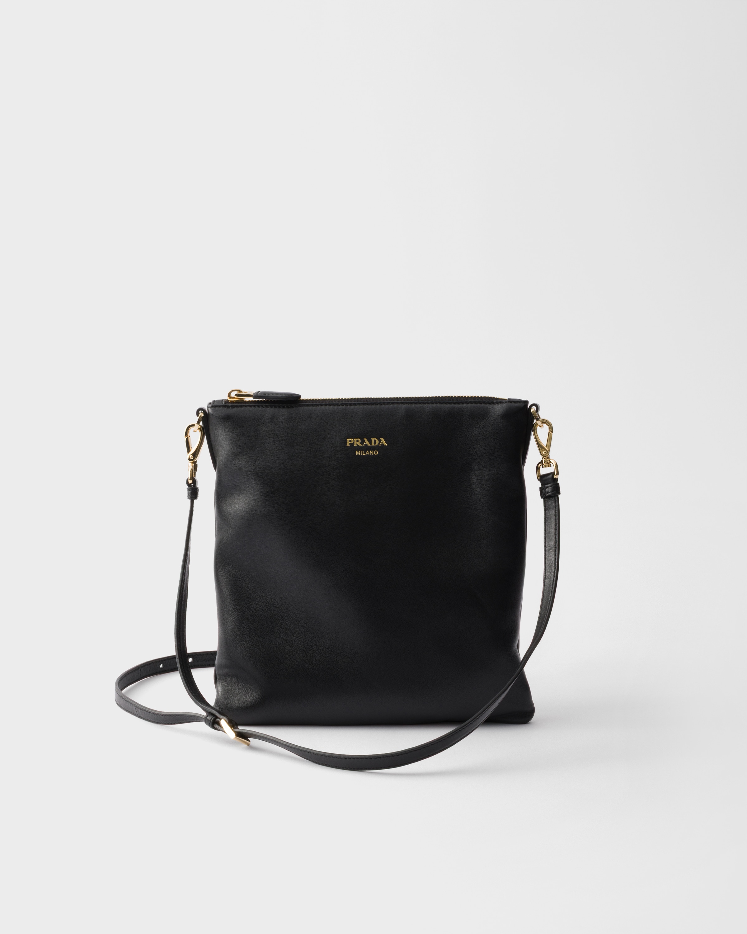 ブラック ナッパレザー ミニ ショルダーバッグ | PRADA - 日本