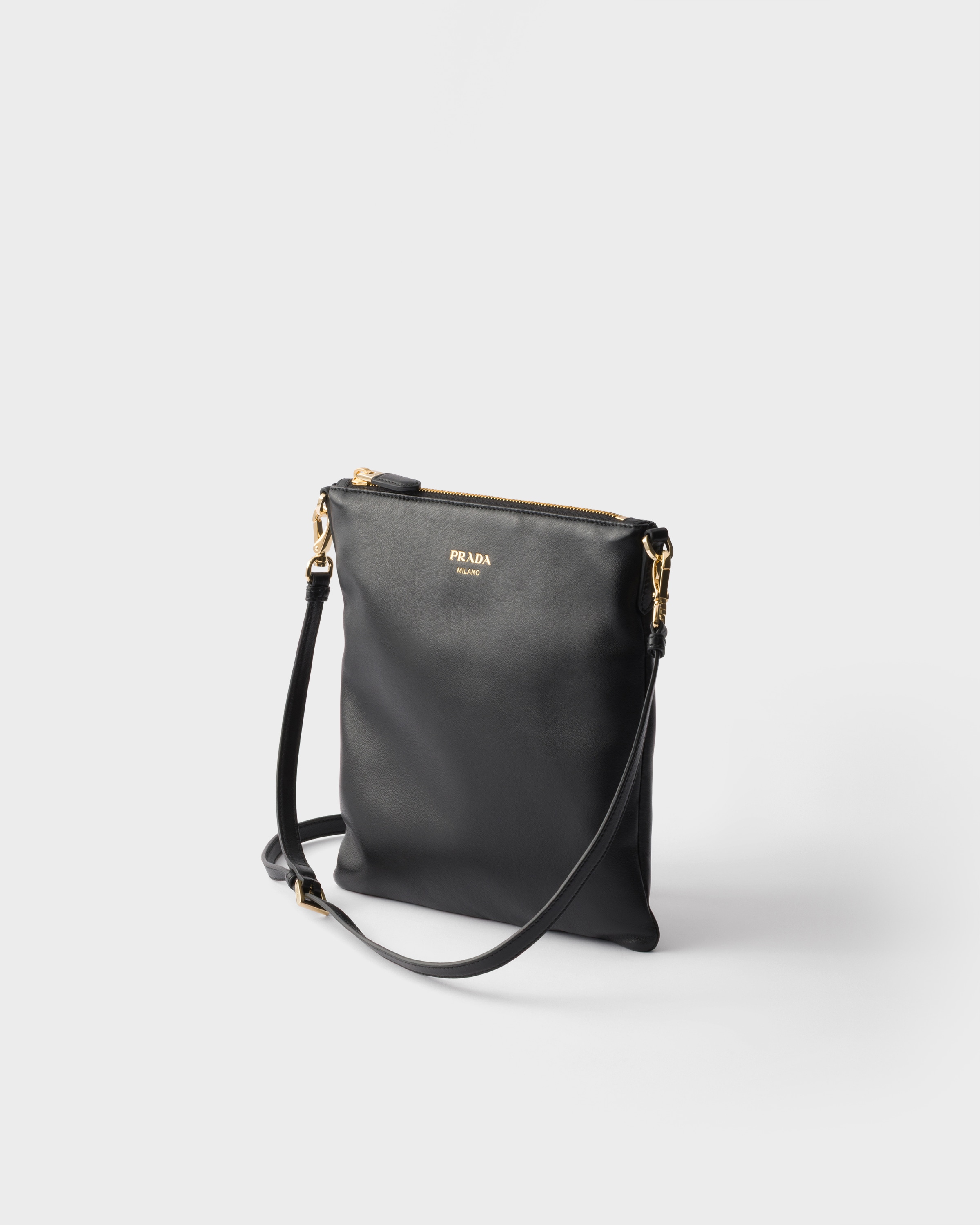 ブラック ナッパレザー ミニ ショルダーバッグ | PRADA - 日本