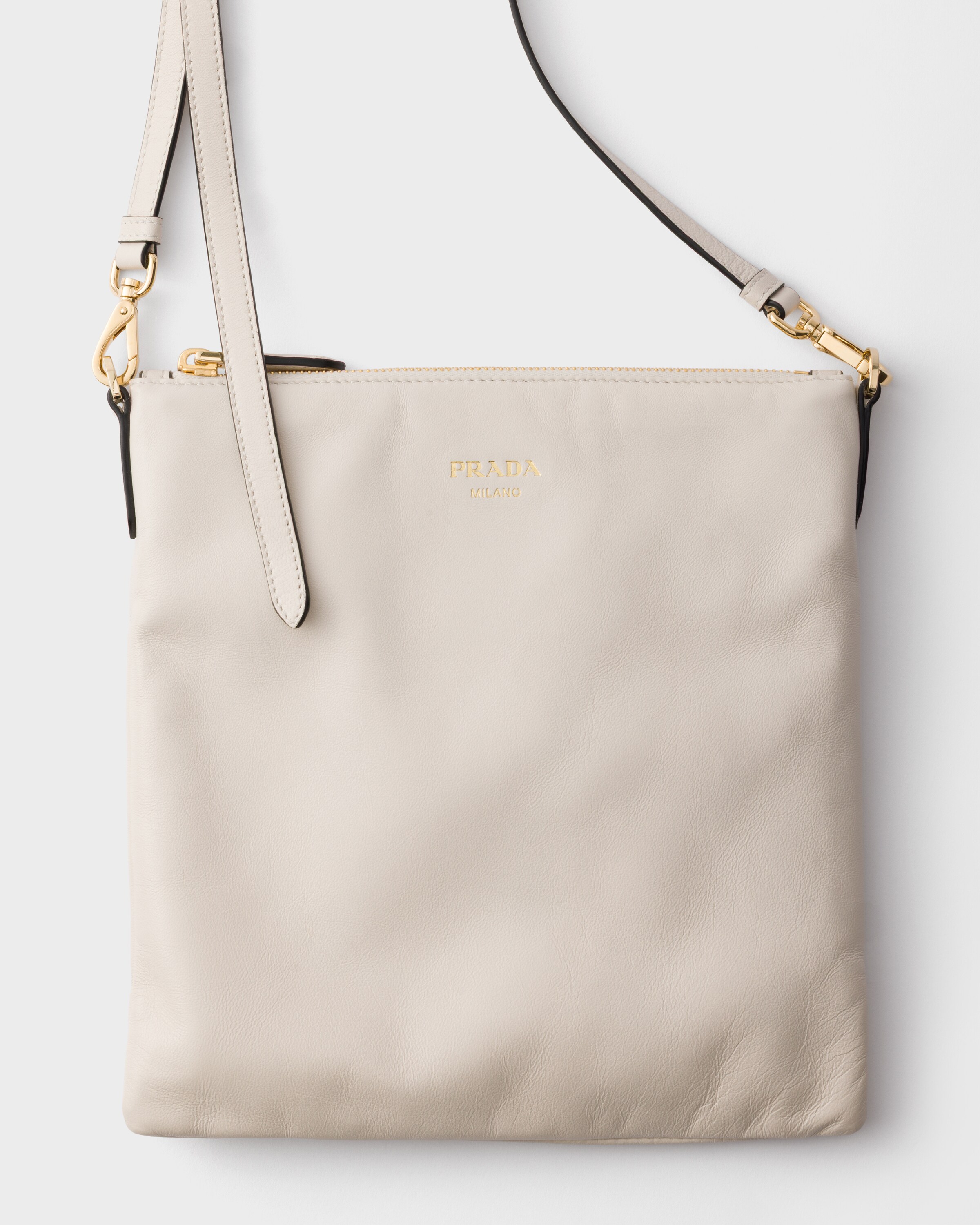 チョークホワイトN ナッパレザー ミニ ショルダーバッグ | PRADA - 日本