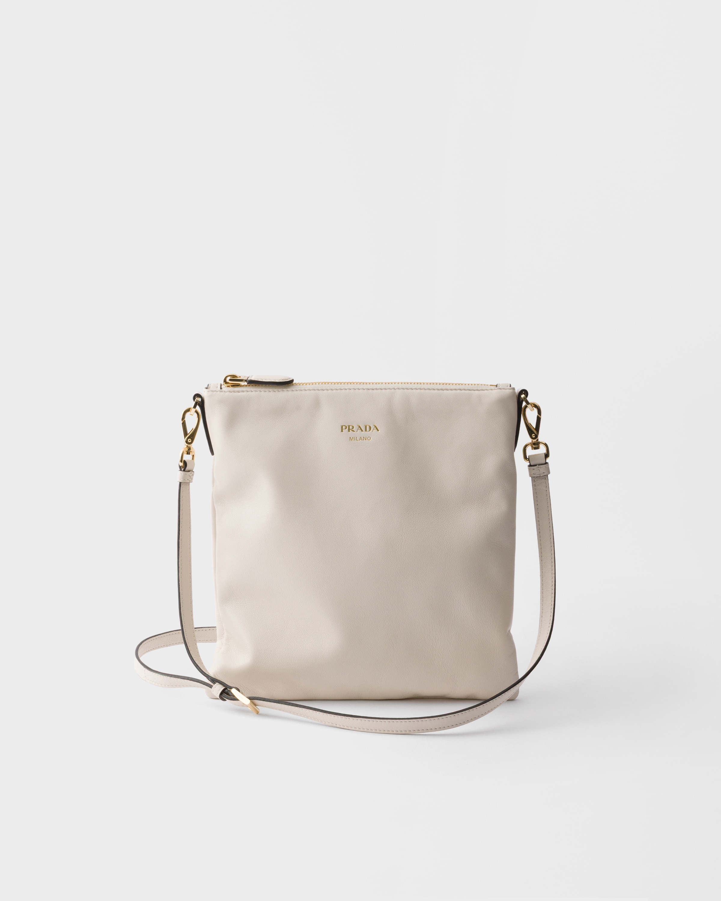 チョークホワイトN ナッパレザー ミニ ショルダーバッグ | PRADA - 日本