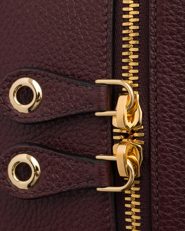 Leather mini-bag - Burgundy Leather mini-bag - Burgundy