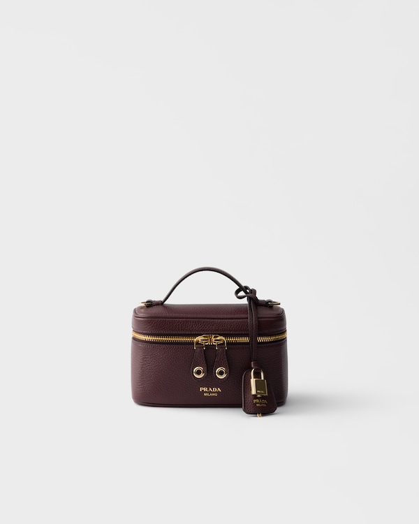 Leather mini-bag - Burgundy Leather mini-bag - Burgundy