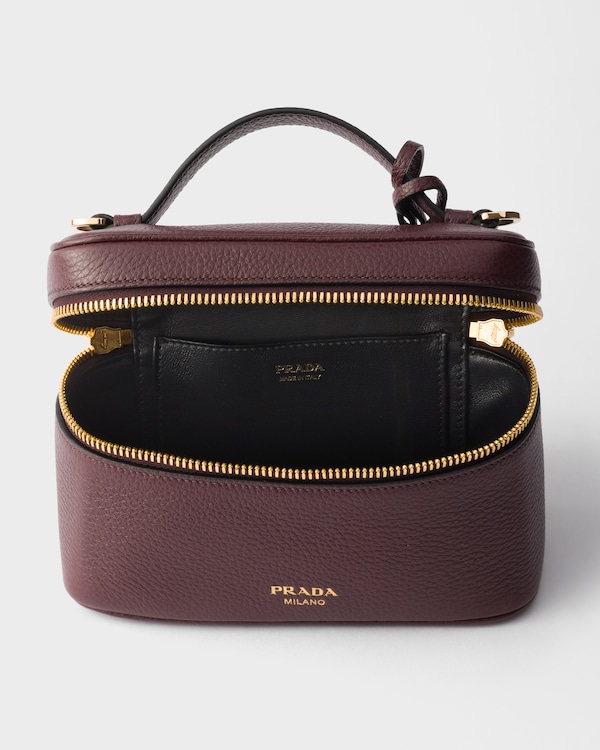 Leather mini-bag - Burgundy Leather mini-bag - Burgundy