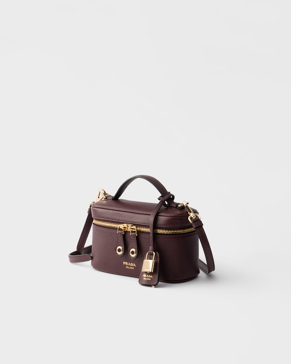 Leather mini-bag - Burgundy Leather mini-bag - Burgundy