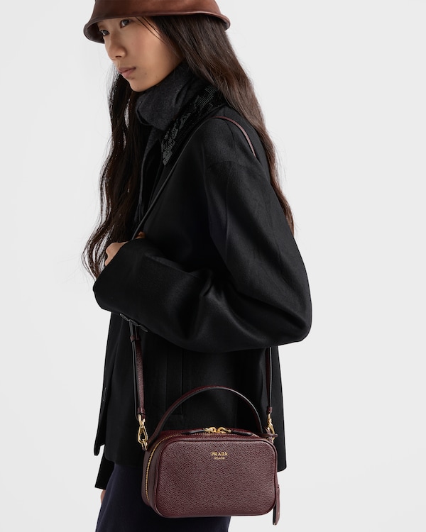 Prada Odette leather mini-bag - Burgundy Prada Odette leather mini-bag - Burgundy