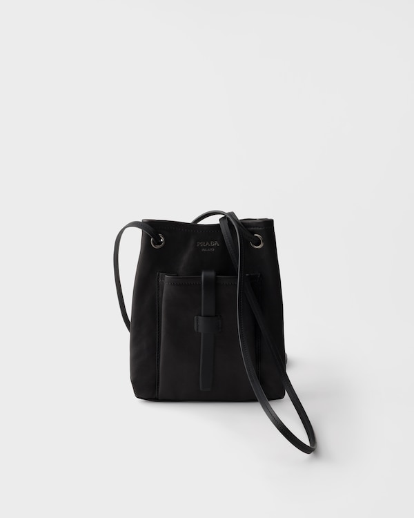 가죽 미니 숄더백 - 블랙 가죽 미니 숄더백 - 블랙