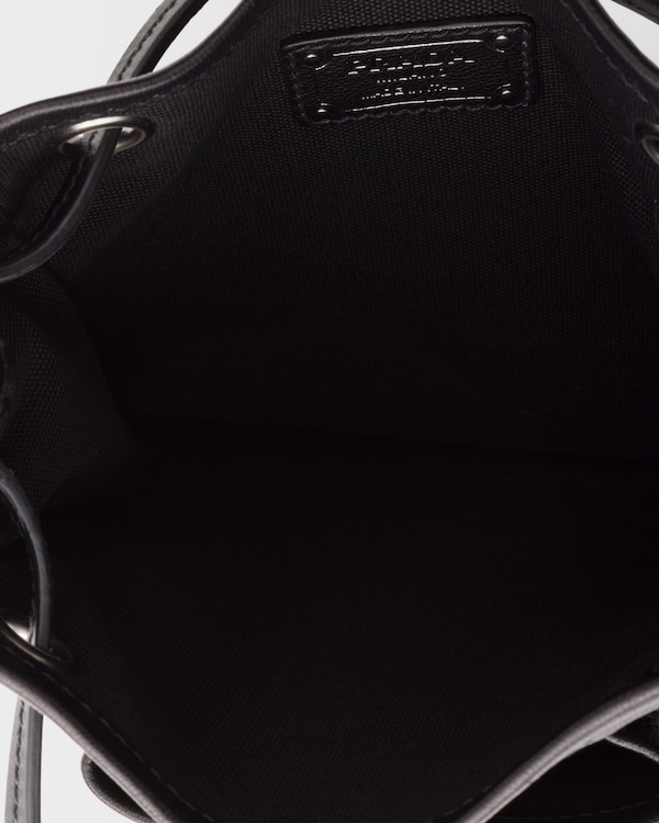 가죽 미니 숄더백 - 블랙 가죽 미니 숄더백 - 블랙