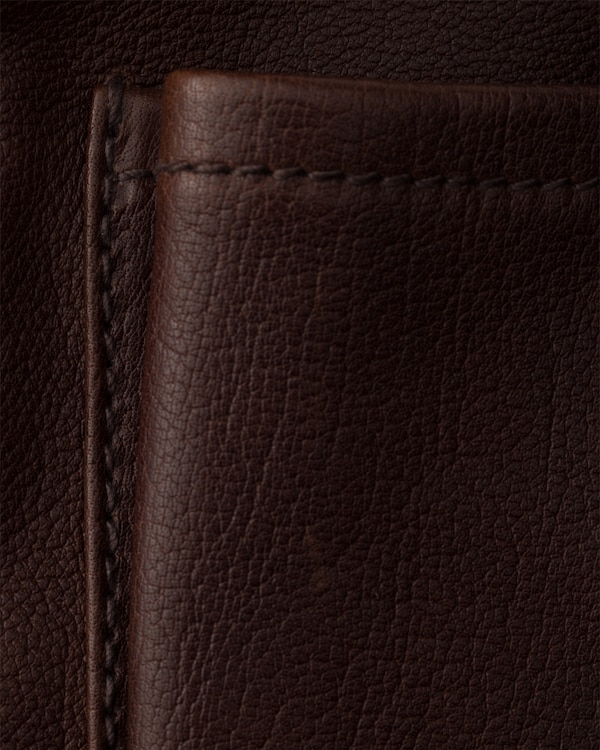 가죽 미니 숄더백 - 코코아 브라운 가죽 미니 숄더백 - 코코아 브라운