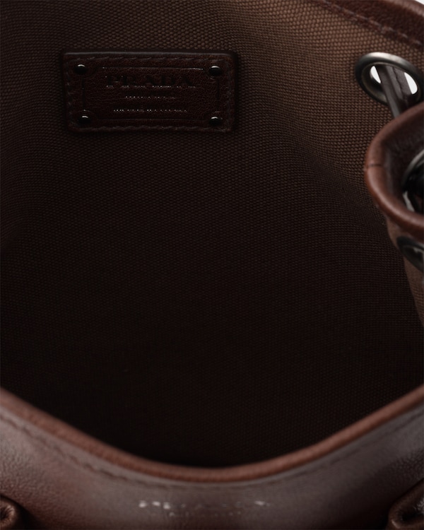 가죽 미니 숄더백 - 코코아 브라운 가죽 미니 숄더백 - 코코아 브라운