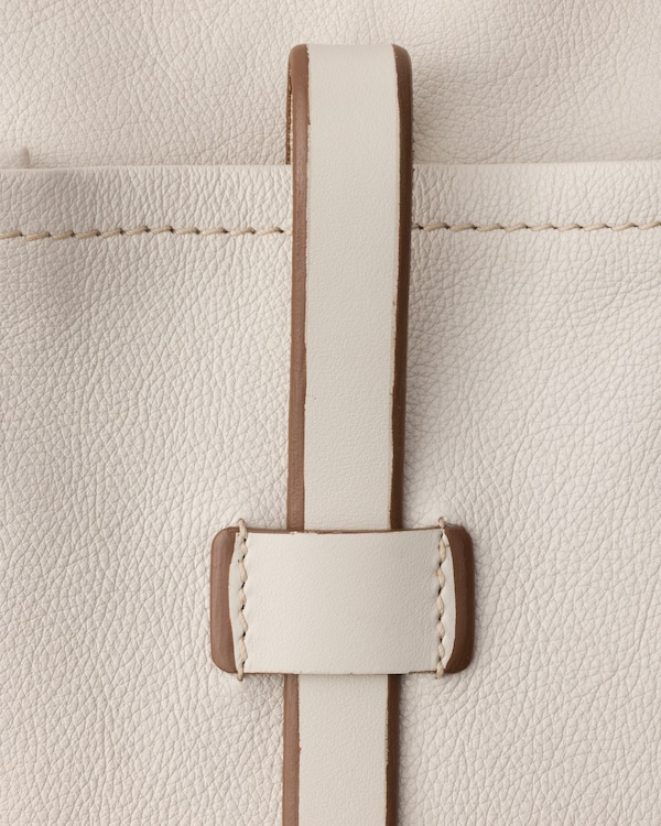 Leather mini shoulder bag - Chalk White Leather mini shoulder bag - Chalk White