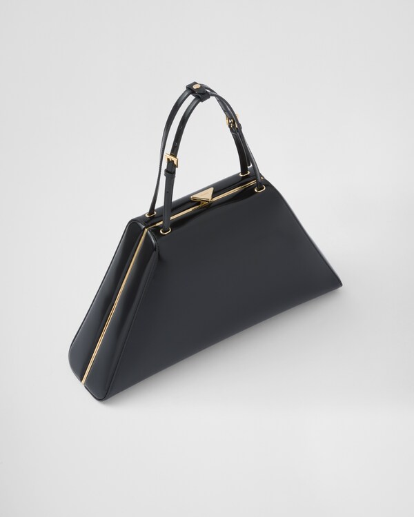 Parma Leather Handbag D28 Black