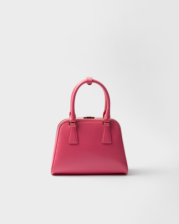 Prada Pyramid Saffiano leather mini bag - Begonia Pink Prada Pyramid Saffiano leather mini bag - Begonia Pink
