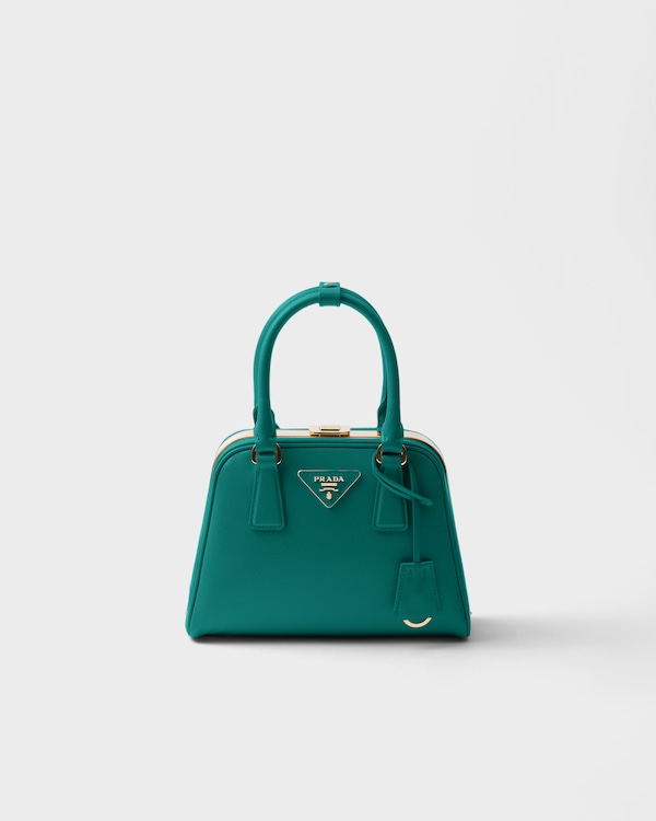 Minibolso Prada Pyramid de piel Saffiano - Ajenjo Minibolso Prada Pyramid de piel Saffiano - Ajenjo