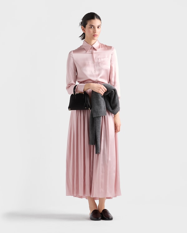 Prada Pyramid satin mini-bag - Black Prada Pyramid satin mini-bag - Black