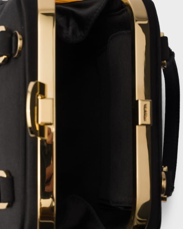 Prada Pyramid satin mini-bag - Black Prada Pyramid satin mini-bag - Black