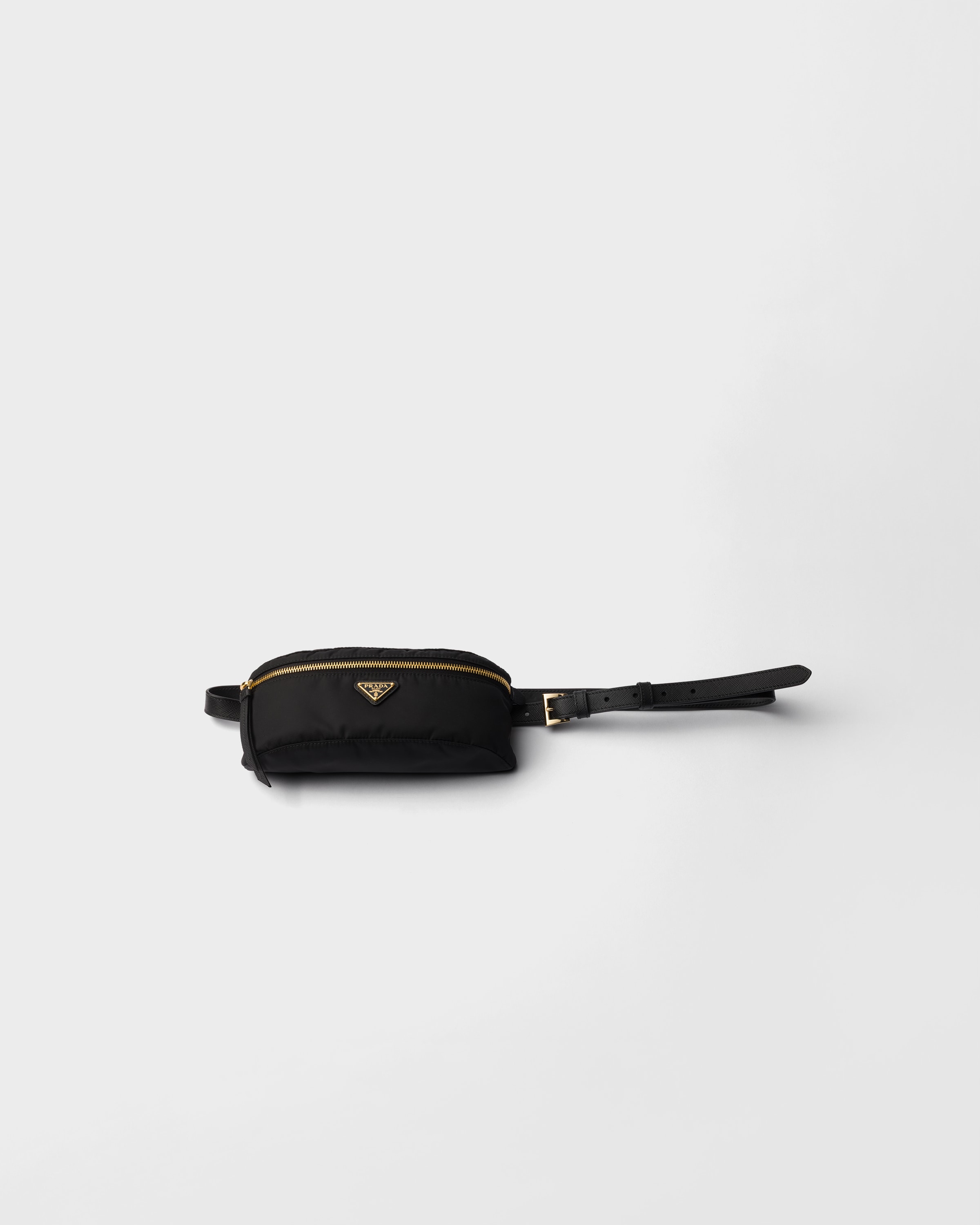 Re-Nylon and Saffiano leather belt bag