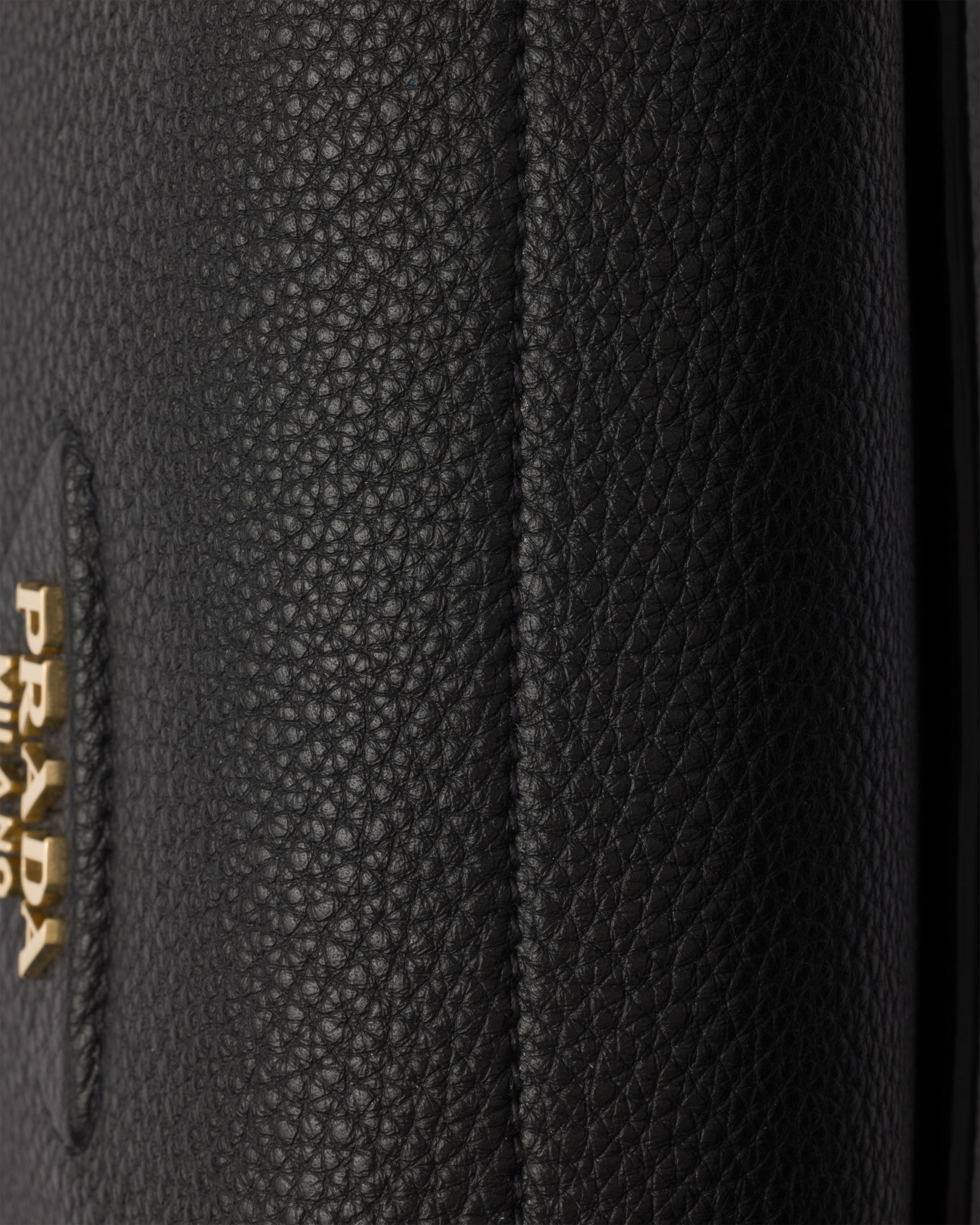 Black Small leather shoulder bag | PRADA