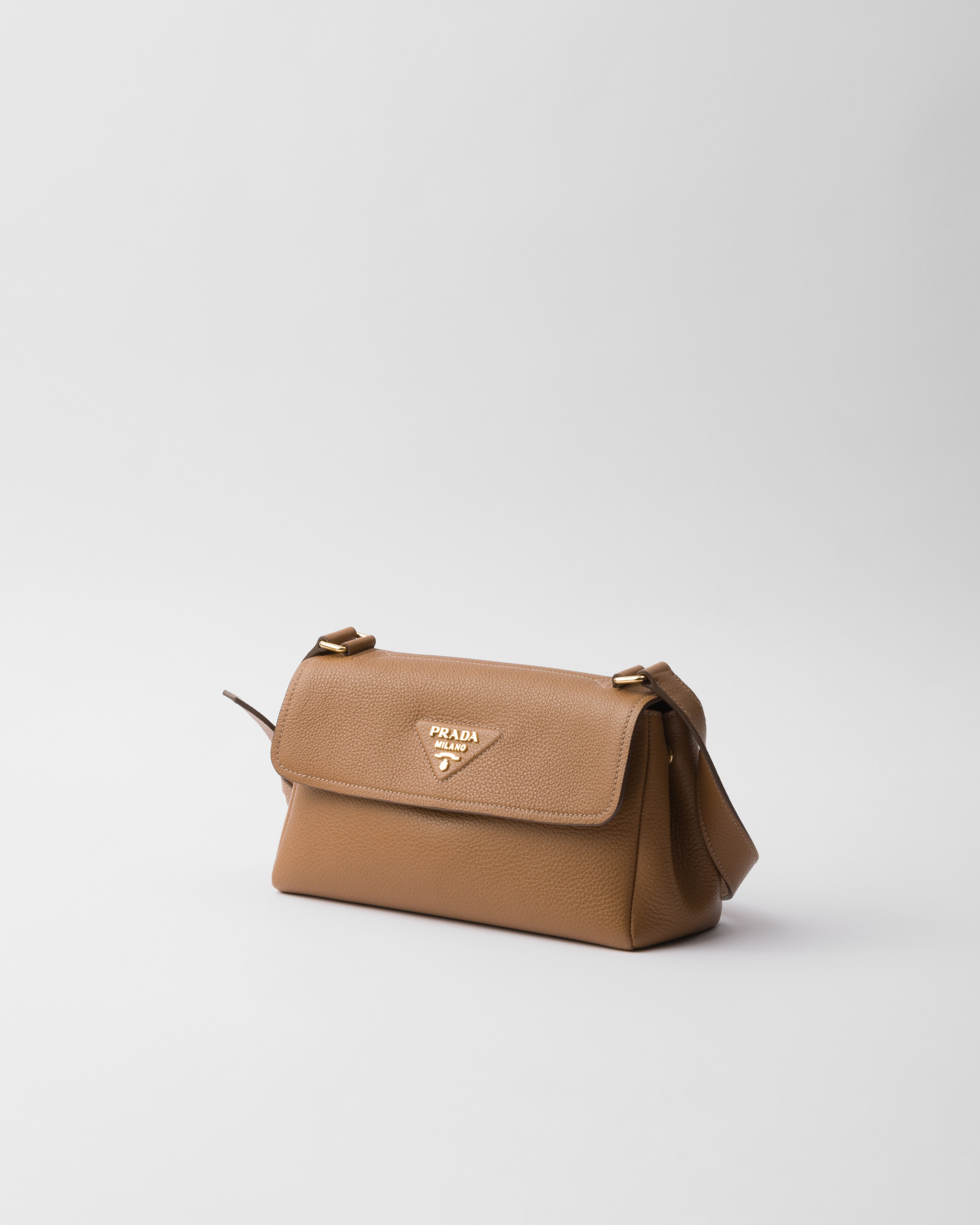 Prada Kleine Schultertasche Aus Leder In Karamell