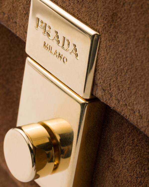 Prada Soft Sound medium suede shoulder bag Prada Soft Sound medium suede shoulder bag