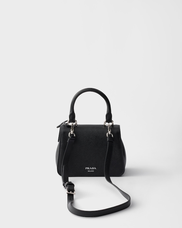 Prada Avoir mini handbag in Saffiano leather - Black Prada Avoir mini handbag in Saffiano leather - Black