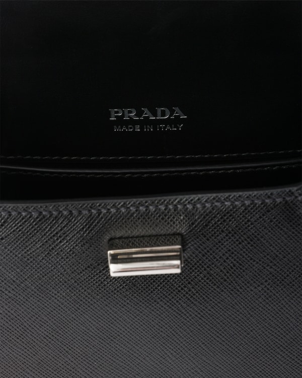 Prada Avoir mini handbag in Saffiano leather - Black Prada Avoir mini handbag in Saffiano leather - Black