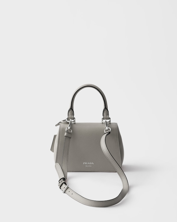 Borsa a mano Prada Avoir mini in Saffiano - Argilla Borsa a mano Prada Avoir mini in Saffiano - Argilla