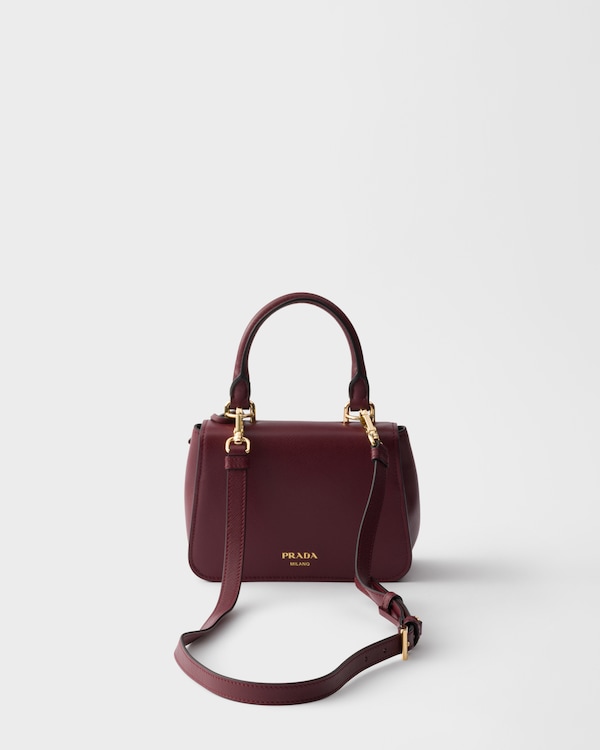 Borsa a mano Prada Avoir mini in Saffiano - Bordeaux Borsa a mano Prada Avoir mini in Saffiano - Bordeaux