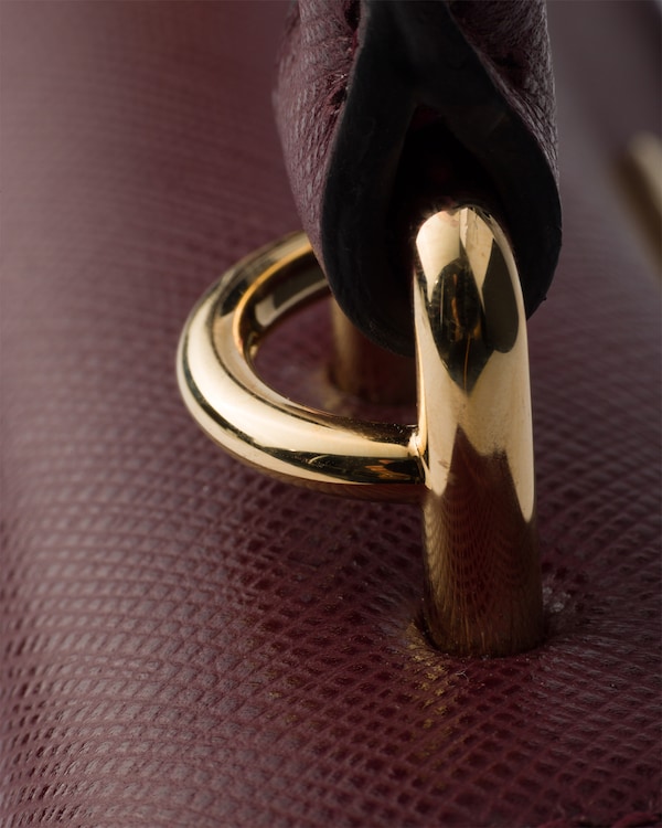 Borsa a mano Prada Avoir mini in Saffiano - Bordeaux Borsa a mano Prada Avoir mini in Saffiano - Bordeaux