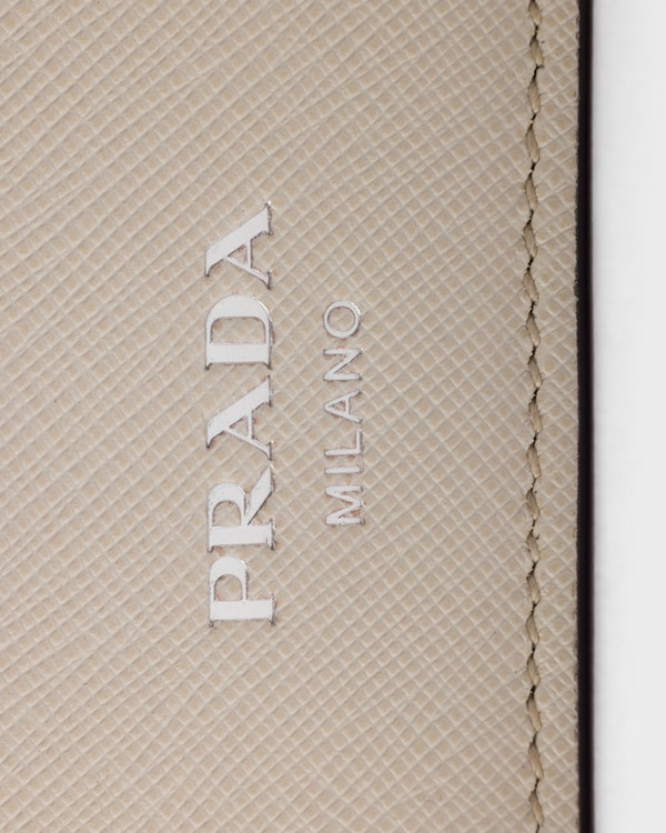 Borsa a mano Prada Avoir mini in Saffiano - Talco N Borsa a mano Prada Avoir mini in Saffiano - Talco N