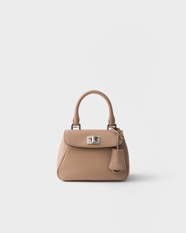 Borsa a mano Prada Avoir mini in Saffiano - Cipria Borsa a mano Prada Avoir mini in Saffiano - Cipria
