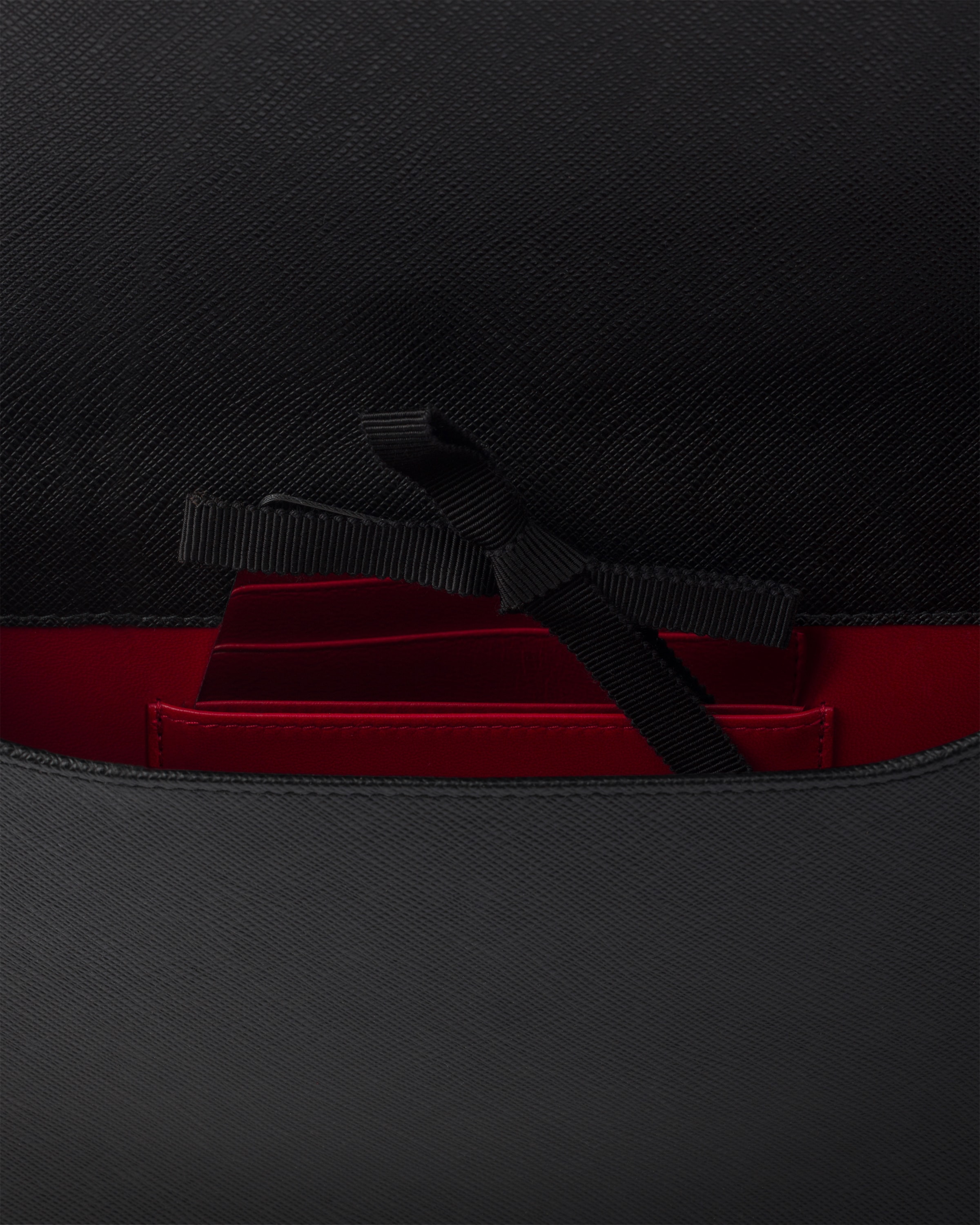 Mini-sac en cuir saffiano