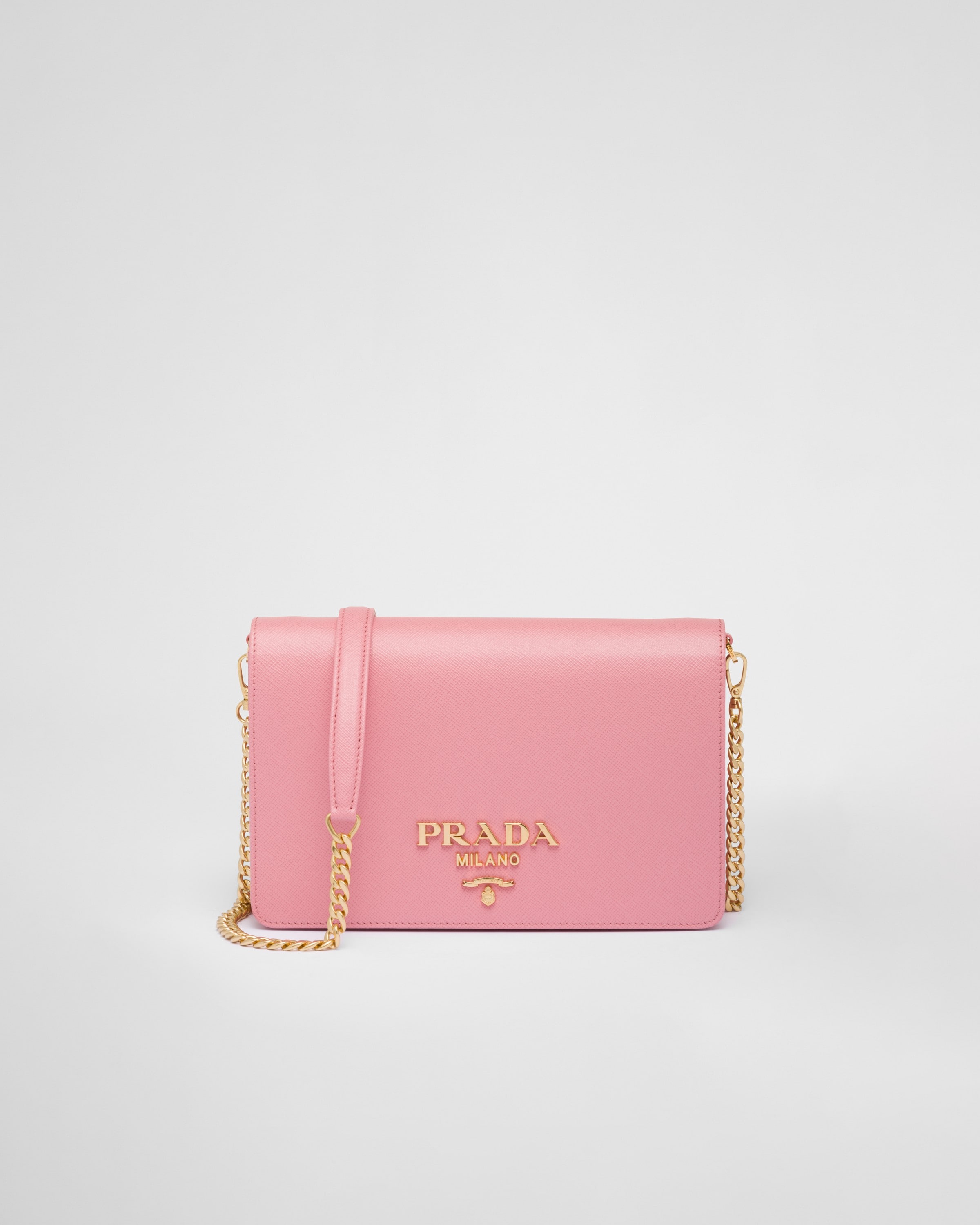 Petal Pink Saffiano Leather Mini Bag